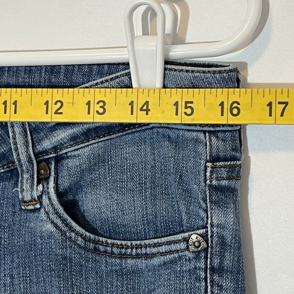Kut From The Kloth Jeans Women's 8 Blue Catherine Boyfriend Straight Mid Rise - Picture 4 of 16